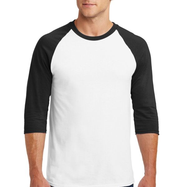 Basketball Adult 3/4 Sleeve Raglan T Shirt Thumbnail