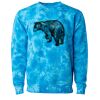 Unisex Midweight Tie-Dyed Crewneck Sweatshirt Thumbnail