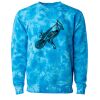 Unisex Midweight Tie-Dyed Crewneck Sweatshirt Thumbnail