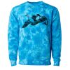 Unisex Midweight Tie-Dyed Crewneck Sweatshirt Thumbnail