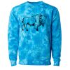 Unisex Midweight Tie-Dyed Crewneck Sweatshirt Thumbnail
