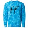 Unisex Midweight Tie-Dyed Crewneck Sweatshirt Thumbnail
