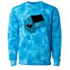 Unisex Midweight Tie-Dyed Crewneck Sweatshirt Thumbnail
