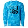 Unisex Midweight Tie-Dyed Crewneck Sweatshirt Thumbnail