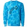 Unisex Midweight Tie-Dyed Crewneck Sweatshirt Thumbnail
