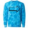 Unisex Midweight Tie-Dyed Crewneck Sweatshirt Thumbnail