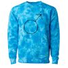 Unisex Midweight Tie-Dyed Crewneck Sweatshirt Thumbnail