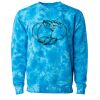 Unisex Midweight Tie-Dyed Crewneck Sweatshirt Thumbnail