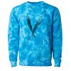 Unisex Midweight Tie-Dyed Crewneck Sweatshirt Thumbnail