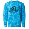 Unisex Midweight Tie-Dyed Crewneck Sweatshirt Thumbnail