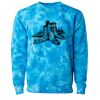 Unisex Midweight Tie-Dyed Crewneck Sweatshirt Thumbnail