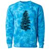 Unisex Midweight Tie-Dyed Crewneck Sweatshirt Thumbnail