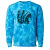 Unisex Midweight Tie-Dyed Crewneck Sweatshirt Thumbnail
