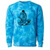 Unisex Midweight Tie-Dyed Crewneck Sweatshirt Thumbnail