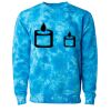 Unisex Midweight Tie-Dyed Crewneck Sweatshirt Thumbnail