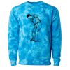 Unisex Midweight Tie-Dyed Crewneck Sweatshirt Thumbnail