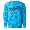 Unisex Midweight Tie-Dyed Crewneck Sweatshirt Thumbnail