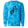Unisex Midweight Tie-Dyed Crewneck Sweatshirt Thumbnail
