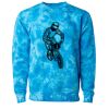 Unisex Midweight Tie-Dyed Crewneck Sweatshirt Thumbnail