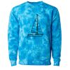Unisex Midweight Tie-Dyed Crewneck Sweatshirt Thumbnail