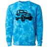 Unisex Midweight Tie-Dyed Crewneck Sweatshirt Thumbnail