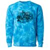 Unisex Midweight Tie-Dyed Crewneck Sweatshirt Thumbnail