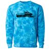 Unisex Midweight Tie-Dyed Crewneck Sweatshirt Thumbnail