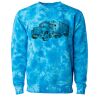 Unisex Midweight Tie-Dyed Crewneck Sweatshirt Thumbnail