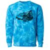 Unisex Midweight Tie-Dyed Crewneck Sweatshirt Thumbnail