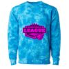Unisex Midweight Tie-Dyed Crewneck Sweatshirt Thumbnail