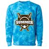 Unisex Midweight Tie-Dyed Crewneck Sweatshirt Thumbnail
