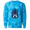 Unisex Midweight Tie-Dyed Crewneck Sweatshirt Thumbnail