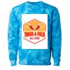 Unisex Midweight Tie-Dyed Crewneck Sweatshirt Thumbnail