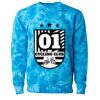 Unisex Midweight Tie-Dyed Crewneck Sweatshirt Thumbnail